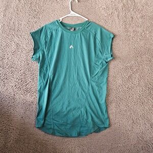 ALPHALETE Men's Teal Short Sleeve Athletic‎ T Shirt Size M